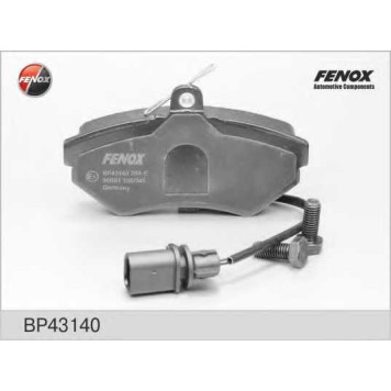 Колодки тормозные дисковые передний для AUDI A4(8D2, 8D5, 8E2, 8E5, 8EC, 8ED, 8H7, 8HE, B5, B6, B7) / VW PASSAT(3B2, 3B3, 3B5, 3B6) <b>FENOX BP43140</b>