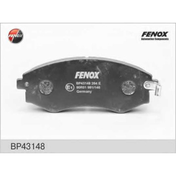 Колодки тормозные дисковые передний для HYUNDAI COUPE(RD), ELANTRA(XD), LANTRA(J-2), MATRIX(FC), SONATA(EF) <b>FENOX BP43148</b>