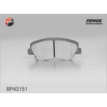 Колодки тормозные дисковые передний для HYUNDAI ACCENT(RB) / KIA RIO(UB) <b>FENOX BP43151 / 25348</b>