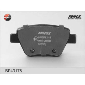 Колодки тормозные дисковые задний для AUDI A1, A3 / SKODA OCTAVIA, SUPERB, YETI / VW BEETLE, CADDY, EOS, GOLF, JETTA, SCIROCCO, TOURAN <b>FENOX BP43178</b>