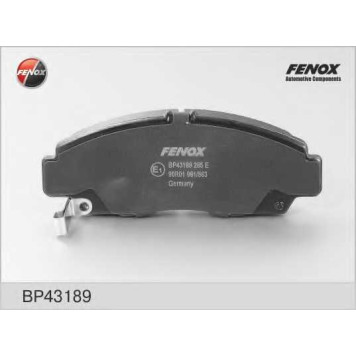 Колодки тормозные дисковые передний для HONDA CIVIC(EP,ES,EU,EV,FB,FG), FR(BE), STREAM(RN) <b>FENOX BP43189</b>