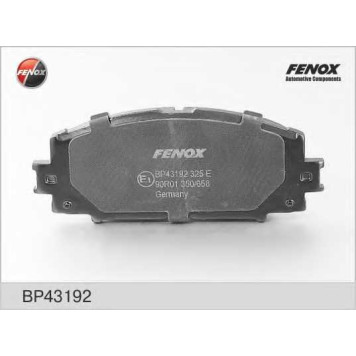Колодки тормозные дисковые передний для TOYOTA ALLION, VIOS/YARIS, YARIS <b>FENOX BP43192</b>