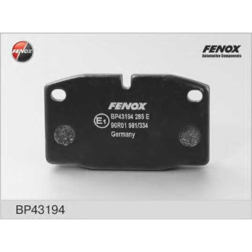 Колодки тормозные дисковые передний для OPEL ASCONA, ASTRA, CORSA, KADETT, MANTA, OMEGA, REKORD E, VECTRA <b>FENOX BP43194</b>