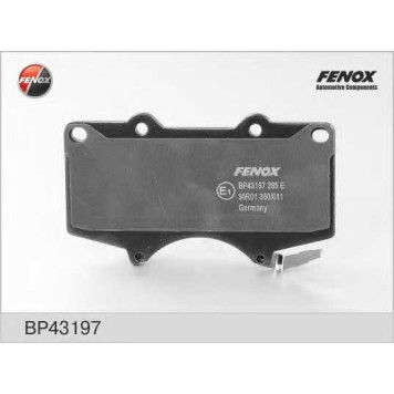 Колодки тормозные дисковые передний для LEXUS GX / MITSUBISHI PAJERO / TOYOTA FJ CRUISER, FORTUNER, HILUX, LAND CRUISER 150, LAND CRUISER <b>FENOX BP43197</b>