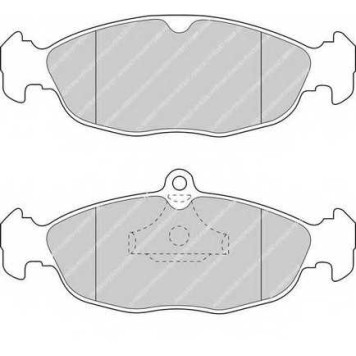 Колодки тормозные дисковые передний для CHEVROLET CORSA, LANOS / DAEWOO LANOS, NEXIA / OPEL ASTRA, COMBO, CORSA, TIGRA, VECTRA <b>FERODO FDB732 / 20547</b>