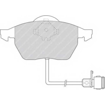 Колодки тормозные дисковые передний для AUDI 100(4A,C4), A6(4A,C4), A8(4D2,4D8) <b>FERODO FDB590 / 20676</b>