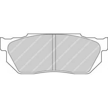 Колодки тормозные дисковые передний для HONDA ACCORD, CITY, CIVIC, CRX, INTEGRA, PRELUDE <b>FERODO FDB300 / 20959</b>