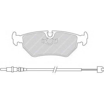 Колодки тормозные дисковые задний для CITROEN EVASION(22,U6) / FIAT SCUDO(220L,220P), ULYSSE(220) / LANCIA ZETA(220) / PEUGEOT 806(221) <b>FERODO FDB1003 / 21275</b>