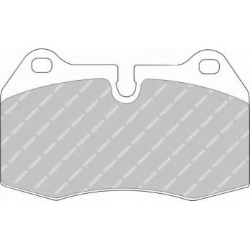 Колодки тормозные дисковые передний для BMW 5(E34,E39), 7(E38), 8(E31), X5(E53) / NISSAN SKYLINE(R33,R34) <b>FERODO FDB998 / 21471</b>-1