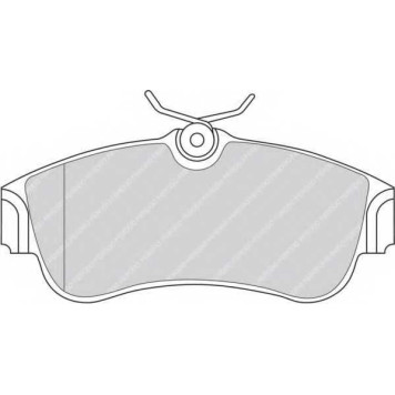 Колодки тормозные дисковые передний для NISSAN ALMERA(N16), PRIMERA(P10,P11,WP11) <b>FERODO FDB604 / 21546</b>