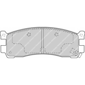 Колодки тормозные дисковые задний для MAZDA 929(HC), MPV(LV), XEDOS 9(TA) <b>FERODO FDB1446 / 21569</b>