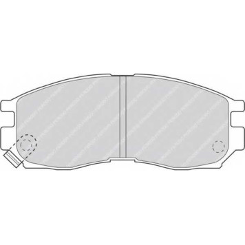 Колодки тормозные дисковые передний для CHRYSLER SEBRING / HYUNDAI SANTAMO / MITSUBISHI COLT, ECLIPSE, FTO, GALANT, L 400 / SPACE GEAR, LANCER, SANTAMO, SPACE RUNNER, SPACE <b>FERODO FDB764 / 21647</b>