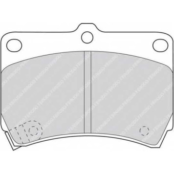 Колодки тормозные дисковые передний для KIA AVELLA, RIO(DC,DC#) / MAZDA 121(DB), 323 P(BA), 323(BF,BG,BW), DEMIO(DW), FAMILIA(BA,BG), MX-3(EC) <b>FERODO FDB715 / 21654</b>