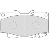 Колодки тормозные дисковые передний для TOYOTA FORTUNER(GGN5#, GGN6#, KUN5#, KUN6#, LAN5#, TGN5#, TGN6#), HILUX(GGN#, KUN#, LAN#, TGN#) <b>FERODO FDB1852 / 21680</b>