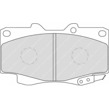 Колодки тормозные дисковые передний для TOYOTA FORTUNER(GGN5#, GGN6#, KUN5#, KUN6#, LAN5#, TGN5#, TGN6#), HILUX(GGN#, KUN#, LAN#, TGN#) <b>FERODO FDB1852 / 21680</b>