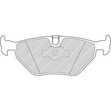 Колодки тормозные дисковые задний для BMW 5(E39) <b>FERODO FDB1075 / 21691</b>