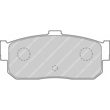 Колодки тормозные дисковые задний для INFINITI G20, I30 / NISSAN 100 NX, ALMERA, CEFIRO, MAXIMA QX, MAXIMA, PRIMERA, PULSAR, SENTRA, SUNNY <b>FERODO FDB796 / 21713</b>