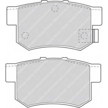 Колодки тормозные дисковые задний для ACURA LEGEND / FIAT SEDICI / HONDA ACCORD, CIVIC, CR, CR-Z, ELEMENT, INSIGHT, INSPIRE, INTEGRA, JAZZ, LEGEND, ODYSSEY, PRELUDE, S2000, SHUTTLE, STREAM / SUZUKI SWIFT, SX4 <b>FERODO FDB956 / 21719</b>