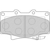 Колодки тормозные дисковые передний для TOYOTA 4 RUNNER, HILUX, LAND CRUISER 100, LAND CRUISER 90, LAND CRUISER <b>FERODO FDB1502 / 21775</b>