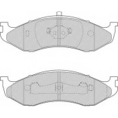 Колодки тормозные дисковые передний для JEEP CHEROKEE(XJ), GRAND CHEROKEE(ZJ), WRANGLER(TJ) / KIA CARNIVAL(GQ,UP) <b>FERODO FDB1267 / 21822</b>