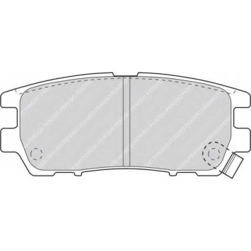 Колодки тормозные дисковые задний для MITSUBISHI L 400 / SPACE GEAR, L 400, PAJERO <b>FERODO FDB804 / 21840</b>