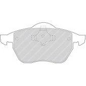 Колодки тормозные дисковые передний для AUDI A3, TT / SKODA OCTAVIA / VW BORA, GOLF, NEW BEETLE, PASSAT, VENTO <b>FERODO FDB969 / 21911</b>