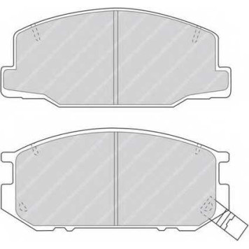 Колодки тормозные дисковые передний для TOYOTA PREVIA(TCR1#,TCR2#), SUPRA(MA60) <b>FERODO FDB932 / 23009</b>