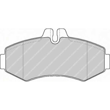 Колодки тормозные дисковые передний для MERCEDES SPRINTER(903,904), V(638/2), VITO(638) <b>FERODO FVR1304 / 23022</b>