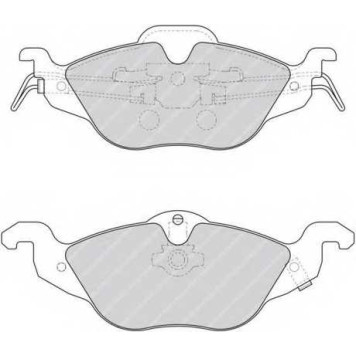 Колодки тормозные дисковые передний для CHEVROLET CORSA / OPEL ASTRA(F07#, F08#, F35#, F48#, F67, F69#, F70) <b>FERODO FDB1293 / 23063</b>