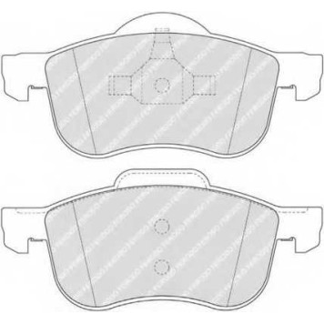 Колодки тормозные дисковые передний для VOLVO S60, S70(LS), S80(TS,XY), V70(LV,SW), XC70 CROSS COUNTRY, XC90 <b>FERODO FDB1382 / 23073</b>