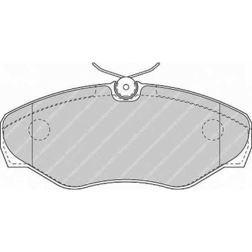 Колодки тормозные дисковые передний для NISSAN INTERSTAR(X70), PRIMASTAR(X83) / OPEL VIVARO(E7,F7,J7) / RENAULT ESPACE(JE0#), TRAFIC(EL,FL,JL) <b>FERODO FVR1515 / 23099</b>