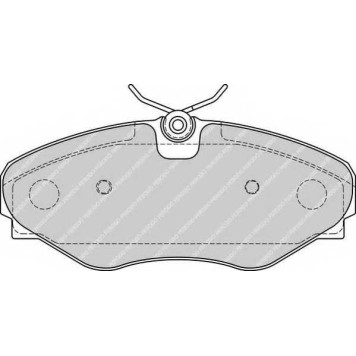 Колодки тормозные дисковые передний для RENAULT AVANTIME(DE0#), ESPACE(JE0#), TRAFIC(EL,FL,JL) <b>FERODO FDB4176 / 23099</b>