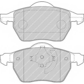 Колодки тормозные дисковые передний для VOLVO C70, S70(LS), V70(LV), XC70 CROSS COUNTRY <b>FERODO FDB1495 / 23106</b>