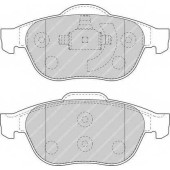Колодки тормозные дисковые передний для RENAULT LAGUNA(BG0/1#,KG0/1#), SCENIC(JA0/1#) <b>FERODO FDB1441 / 23245</b>