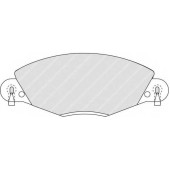 Колодки тормозные дисковые передний для CITROEN C5(DC#,DE#,RC#,RE#) <b>FERODO FDB1412 / 23273</b>