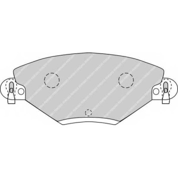 Колодки тормозные дисковые передний для CITROEN C5(DC#,DE#,RC#,RE#) <b>FERODO FDB1411 / 23277</b>