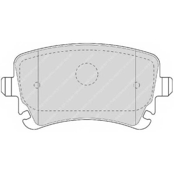 Колодки тормозные дисковые задний для AUDI A4(8E2, 8E5, 8EC, 8ED, 8H7, 8HE, B6, B7), A6(4B2, 4B5, 4F2, 4F5, 4FH, C5, C6), A8(4E#) <b>FERODO FDB1655 / 23326</b>-1