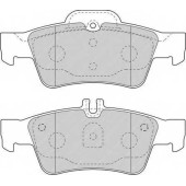 Колодки тормозные дисковые задний для MERCEDES CLS(C218,C219,X218), E(S211,S212,W211,W212), S(C215,C216,W220,W221), SL(R230) <b>FERODO FDB1526 / 23334</b>