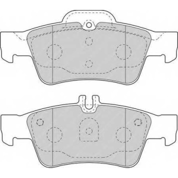Колодки тормозные дисковые задний для MERCEDES CLS(C218,C219,X218), E(S211,S212,W211,W212), S(C215,C216,W220,W221), SL(R230) <b>FERODO FDB1526 / 23334</b>