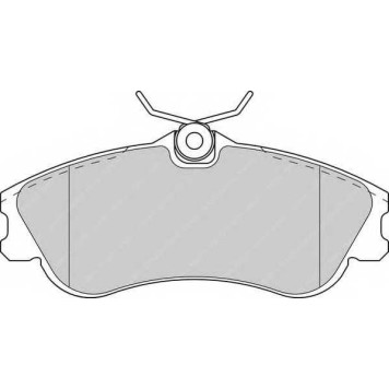 Колодки тормозные дисковые передний для CITROEN BERLINGO(M#,MF), XSARA(N68) / PEUGEOT 206(2A/C,2D,2E/K) <b>FERODO FDB1477 / 23346</b>