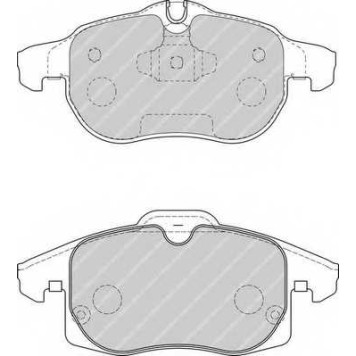 Колодки тормозные дисковые передний для OPEL ASTRA(L08,L48), SIGNUM, VECTRA, ZAFIRA(A05) / SAAB 9-3(YS3F), 9-3X <b>FERODO FDB1520 / 23402</b>