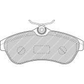 Колодки тормозные дисковые передний для CITROEN C2(JM#), C3(FC#,HB#) <b>FERODO FDB1543 / 23409</b>