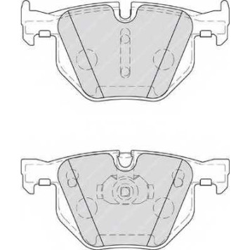 Колодки тормозные дисковые задний для BMW X5(E70,F15,F85), X6(E71,E72,F16,F86) <b>FERODO FDB4067 / 23447</b>-1