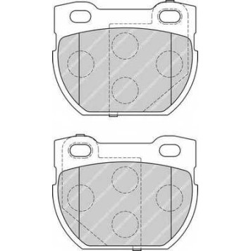 Колодки тормозные дисковые задний для LAND ROVER DEFENDER(LD,LD#) <b>FERODO FDB1994 / 23471</b>
