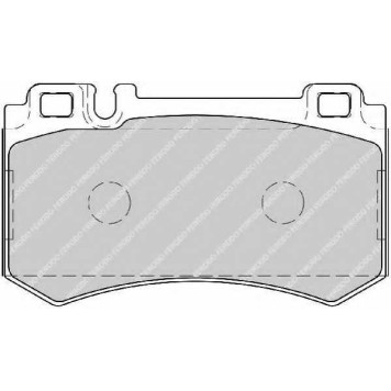 Колодки тормозные дисковые задний для MERCEDES CLK(A209,C209), CLS(C219), E(S211,W211), S(C215,C216,W220,W221), SL(R230), SLK(R171), SLR(R199) <b>FERODO FDB1809 / 23478</b>