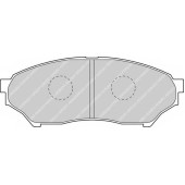 Колодки тормозные дисковые передний для MITSUBISHI PAJERO MINI(H5#A), PAJERO PININ(H6#W,H7#W), PAJERO(K90) <b>FERODO FDB1596 / 23487</b>