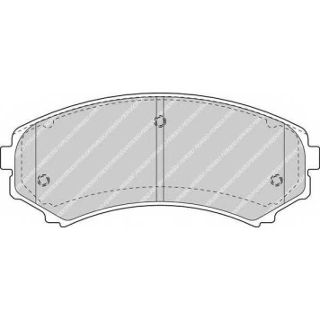 FERODO FDB1603 - колодки тормозные, передние