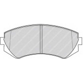 Колодки тормозные дисковые передний для NISSAN ALMERA(N15), PATROL GR(Y61) <b>FERODO FDB1166 / 23502</b>