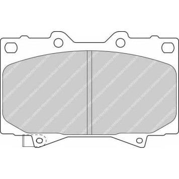 Колодки тормозные дисковые передний для LEXUS GX, LX / TOYOTA LAND CRUISER 100, LAND CRUISER 150, LAND CRUISER 90, LAND CRUISER <b>FERODO FDB1456 / 23524</b>