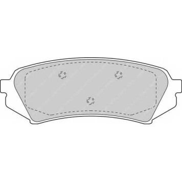 Колодки тормозные дисковые задний для LEXUS LX(UZJ100) / TOYOTA LAND CRUISER 100(FZJ1#, UZJ1#), LAND CRUISER(BJ7#, HZJ7#, KZJ7#, LJ7#, PZJ7#, RJ7#) <b>FERODO FDB1457 / 23539</b>